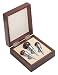 rosewood wine stopper set