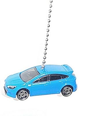 Hot Wheels Car 2016 Ford Focus RS Forza BLUE FAN PULL chain pull