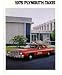 1975 PLYMOUTH TAXI Sales Brochure Literature Book