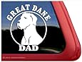 Great Dane Dad ~ Great Dane Vinyl Window Auto Decal Sticker