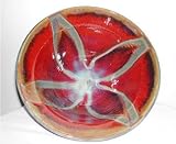 Candy Copper Blue , Green Large Flower Bowl