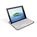 TOTALLY TABLET New iPad Aluminum Case with built-in White Bluetooth Keyboard (PLUS FREE STYLUS PEN) - Fits iPad 4,3,2