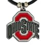 Ohio State Buckeyes Logo Pendant Rubber Necklace - NCAA College Athletics Fan Shop Sports Team Merchandise