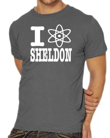 Touchlines Herren T-Shirt I love Sheldon, darkgrey, M, B1795-Darkgrey-M Preisvergleich