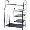 Black Steel Golf Bag Organizer Storage