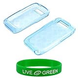 Blue Crystal Silicone Skin Case for Nokia E71x Phone, AT&T