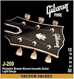 Gibson J200UL Deluxe Phosphor Bronze Ultra Light Acoustic Guitar Strings