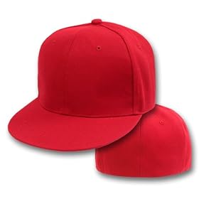 Blank Flat Bill Baseball Hat (More Colors Available)