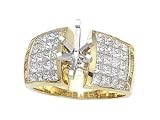 1.85 cts Invisible Set Engagement Rings - Platinum, 18kt White or Yellow Gold