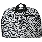 Black White Zebra Print Garment Bag Dance Cheer Luggage