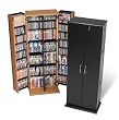 Prepac BVS-0287 Black Grande Locking Media Storage Cabinet