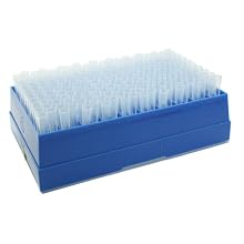 VistaLab 4034-6001 Small Autoclavable Pipette Tip with Rack, 200 microliter Volume (Pack of 200)