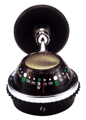 Easy-Read Windshield or Dash Mount Automotive Compass - Aircraft-Type Compensators - Lifetime Warranty