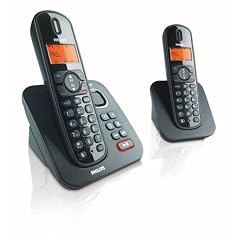 Philips CD1552B/38 schnurloses DECT Telefon mit AB und 2. Mobilteil