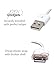 GadgetsPRO 30-pin to USB Cable for All Apple 30-pin Devices - Short 0.2m/8in (4-Pack)