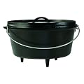 Lodge Logic 8-Quart Pre-Seasoned Cast-Iron Camp Dutch Oven