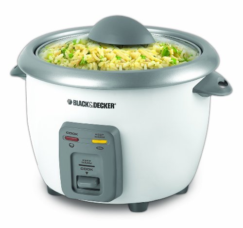 Black & Decker 3 Cups Uncooked Yields 6 Cups Cooked, Rice Cooker