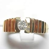 14K Diamond Man's Ring