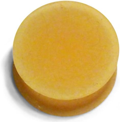Fair-Peach Variable Flesh Tone Hider Plugs: 1", Soft Flexible Flat Flared Ear Plug * Sold As One Pair