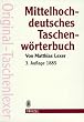 Mittelhochdeutsches Taschenw�rterbuch