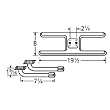 H-Shaped Twin Stainless Steel Burner L-Shaped Venturi