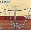 Lumisource DT-DINETTE TBL Chrome/Glass Stella Dinette Table