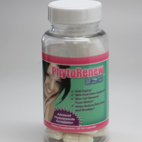 #1 Phytoceramides - Highest Quality Plant Derived Phytoceramides. Ceramide Wheat Based Anti Aging Product and Capsules For a Natural Face lift For Rejuvenation, Firming, Hydration & Moisturizing Of Skin Naturally. Contains Optimal Daily Dosages Of Skin Vitamins A, C, D and E. Designed For Improvement Of Mature Skin And Prevention. 30-Day Supply & Money Back Guarantee -- Suitable for Vegetarian (New Revised Formula), 350 mg
