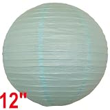 Baby Blue Chinese/Japanese Paper Lantern/Lamp 12 Diameter Just Artifacts Brand Baby Blue Chinese/Japanese Paper Lantern/Lamp 12 Diameter Just Artifacts Brand