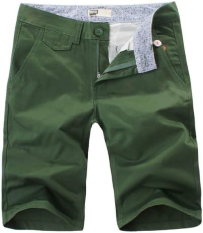 Wantdo cotton Big and Tall Men Candy Color Casual Short 157