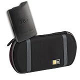 Combo! Ultra-Durable Protective Case Logic Travel Carrying Case for the PSP 1000 & Accessory Power SONY Extended Capacity PSP98552 Equivalent Replacement Battery for the PSP-1000