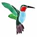 Jewelry : Sterling Silver Multi Color Enamel Hummingbird Pin