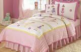 Ballet Dancers Twin Quilt with Pillow Sham