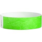 Neon Green - Wristco 3/4" Tyvek Wristbands - 500 Ct.