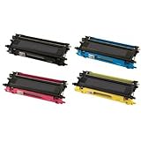 Chars Brand 4 pk Compatible TN-115 Cyan Magenta Yellow Black for Brother HL 4040CN HL 4070CDW MFC 9440CN