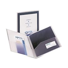 Avery Flexi-View Two Pocket Folder, Navy Blue, 1 Folder (47876)