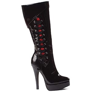 551-Scarlet Corset Lace Up Platform Boots High Heel Shoes