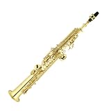 Cecilio Gold Lacquer Brass Soprano Saxophone Kit