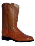 Dan Post Men's Full Quill Cognac Roper