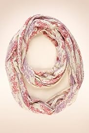 Lightweight Snakeskin Print Snood Scarf