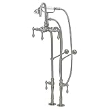 American Bath Factory F200C-SN 200 Series Bathtub Faucet in Satin Nickel