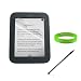 LCD Screen Protector for Barnes and Noble Nook Touch Wi-Fi E-Ink Display 2nd Generation + Vangoddy Live*Laugh*Love Wristband + Aluminum Dual-Sided Stylus