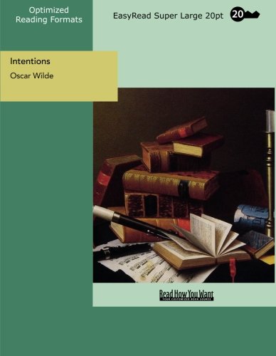 Intentions (EasyRead Super Large 20pt Edition) Book Image