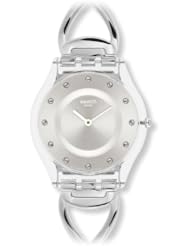 Swatch Skin Classic Winded Up Silver Dial Stainless Steel Ladies Watch SFK371G