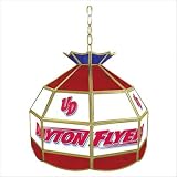 Trademark University of Dayton stained glass Tiffany lamp - 16-inch