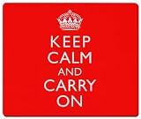 Keep Calm and Carry On Computer Mousemat & Coaster Set