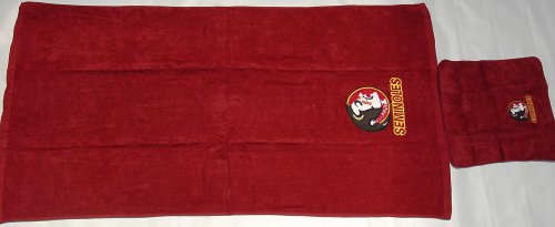 Florida State University Seminoles NCAA Bath Towel and Wash Cloth Set