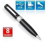 USB Kugelschreiber Spy Pen Mini DV Video Kugelschreiber mit Kamera und Mikrofon mit 8GB USB Stick Black Edition von Incutex Spy USB Kugelschreiber Spy Pen Mini DV Video Kugelschreiber mit Kamera und Mikrofon mit 8GB USB Stick Black Edition von Incutex