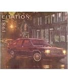 1981 CHEVROLET CITATION Sales Brochure Literature Book