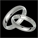 Eves - Exclusive 4mm Wide Platinum Wedding Bands - Custom Made for Him & Her