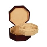 Mahogany High Gloss Finish Octagon Mini Jewelry Box